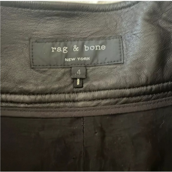 Rag & Bone Black Lambskin Leather Bermuda Shorts size 30 - Picture 12 of 15